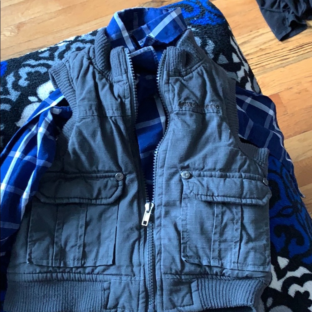Calvin Klein vest with Nautica long sleeve shirt